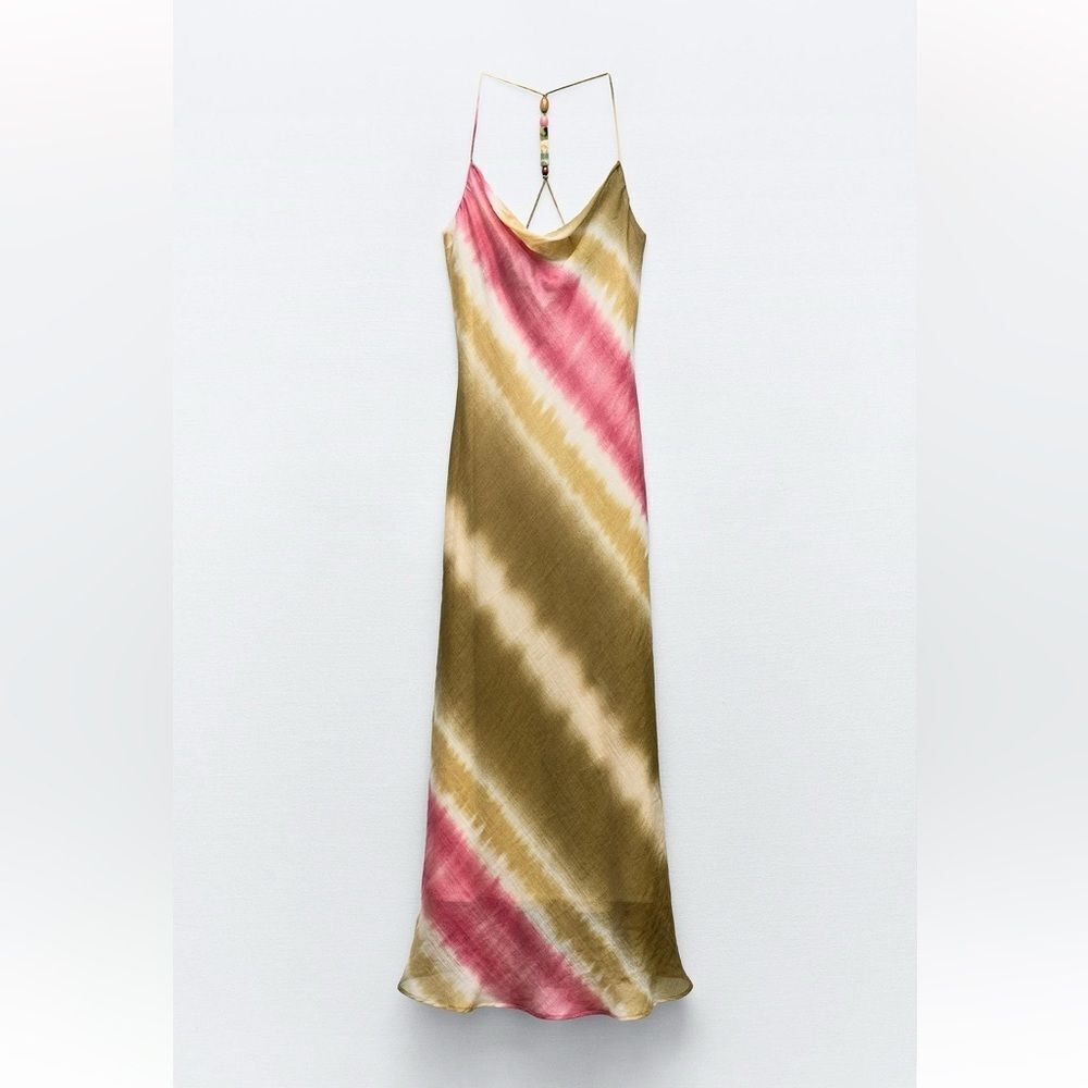 Zara tie dye midi slip dress NWT - Picture 11 of 16